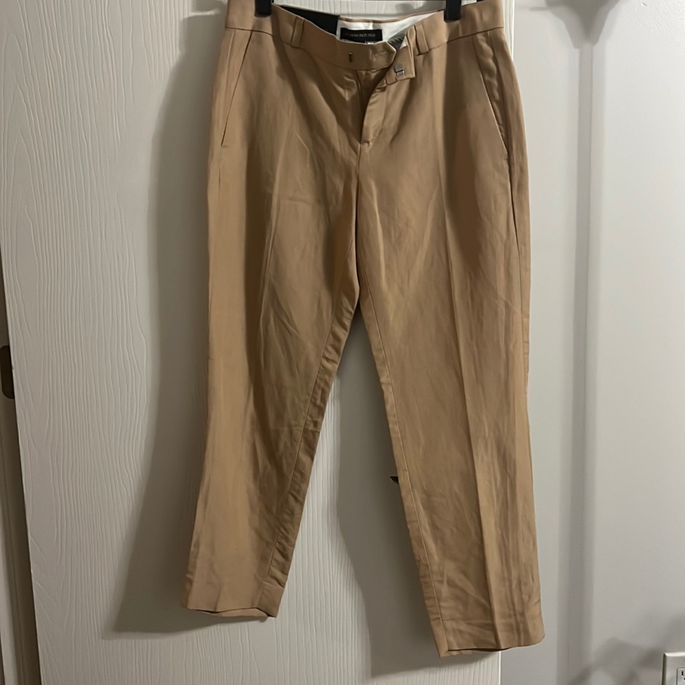BNWT banana republic tan beige work trouser pants size 0
